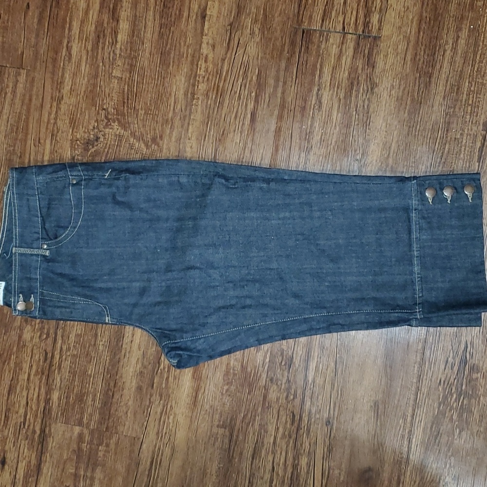 New Plus Size Tommy Hilfiger Crop Triple Button Leg Jeans Size 18